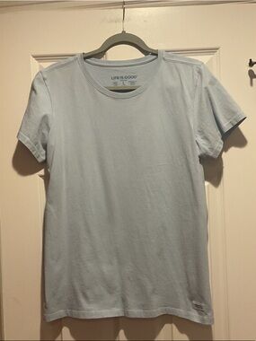 Life Is Good Light Blue Short Sleeve Crew Tee